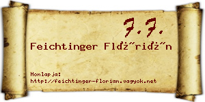 Feichtinger Flórián névjegykártya